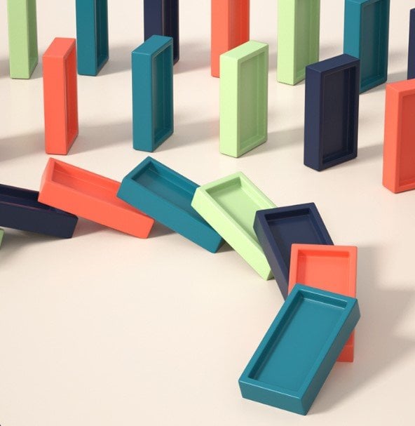 🔥 Promotion 40% OFF🔥🔥 - Dominoes Automatic Domino Train Educational Toy