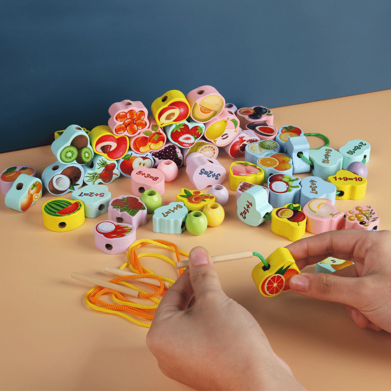 🎄 Promotion 49% OFF🎉 - Educational Lacing Beads