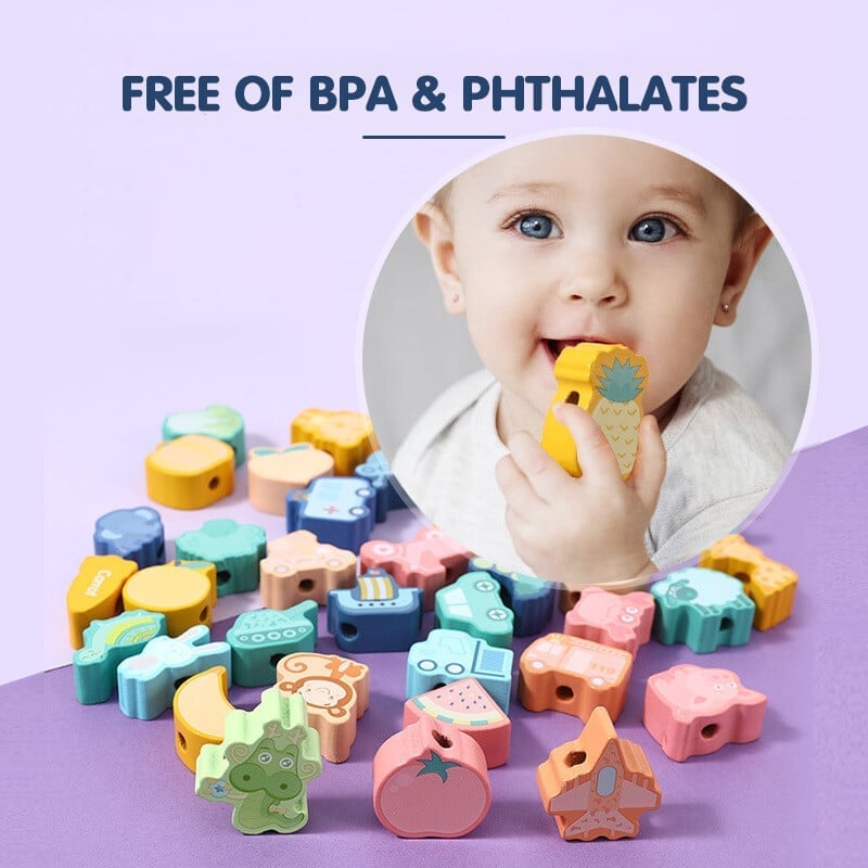 🎄 Promotion 49% OFF🎉 - Educational Lacing Beads
