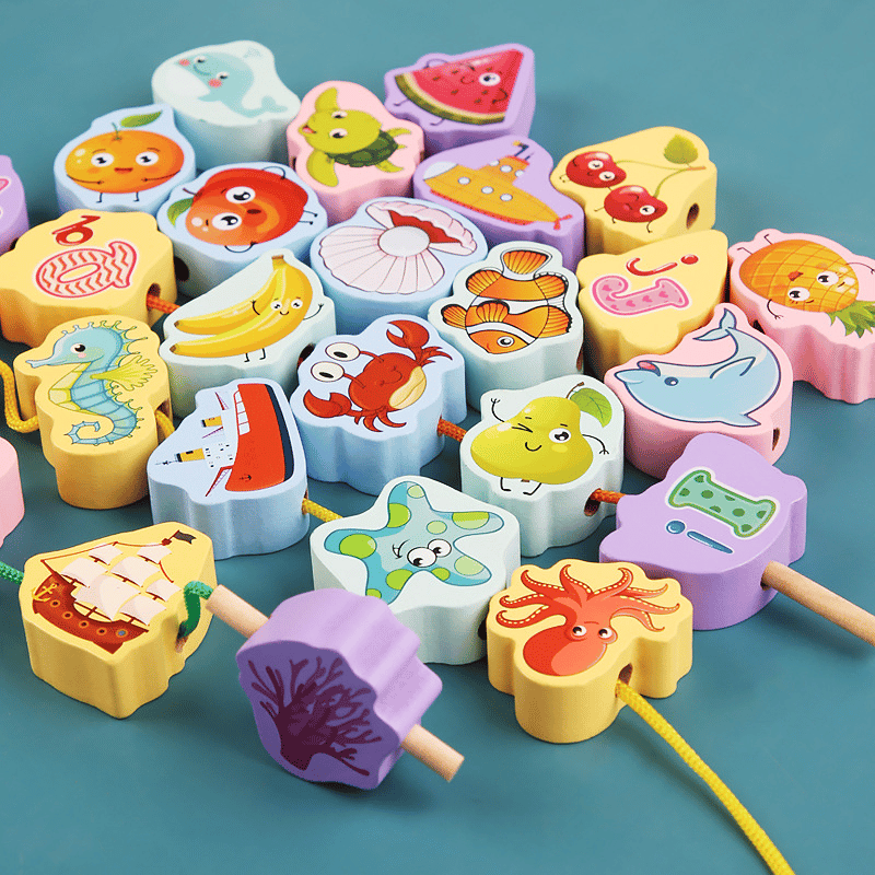 🎄 Promotion 49% OFF🎉 - Educational Lacing Beads