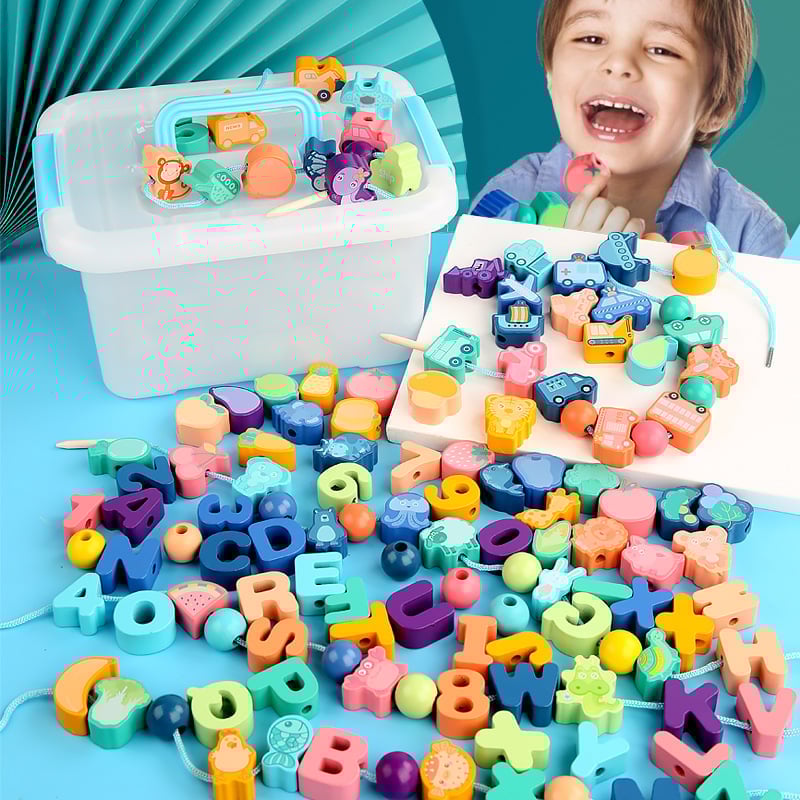 🎄 Promotion 49% OFF🎉 - Educational Lacing Beads