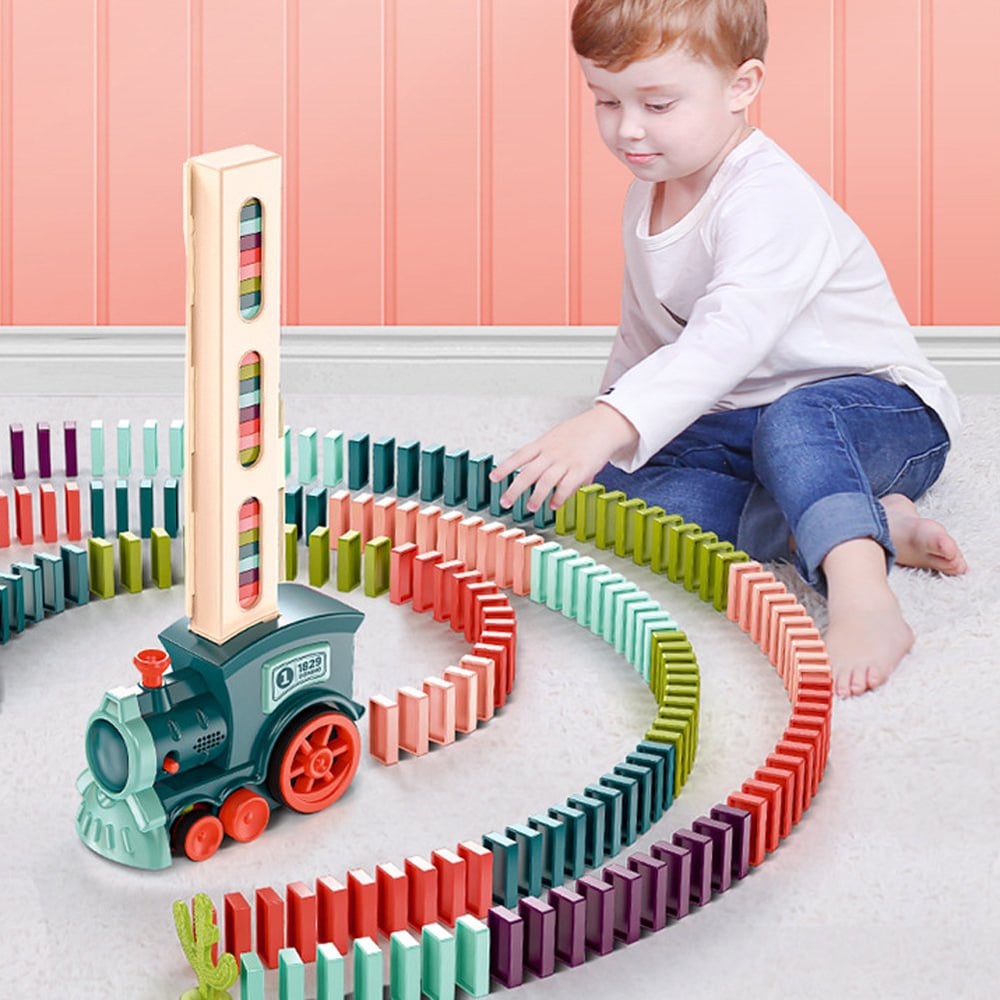 🔥 Promotion 40% OFF🔥🔥 - Dominoes Automatic Domino Train Educational Toy