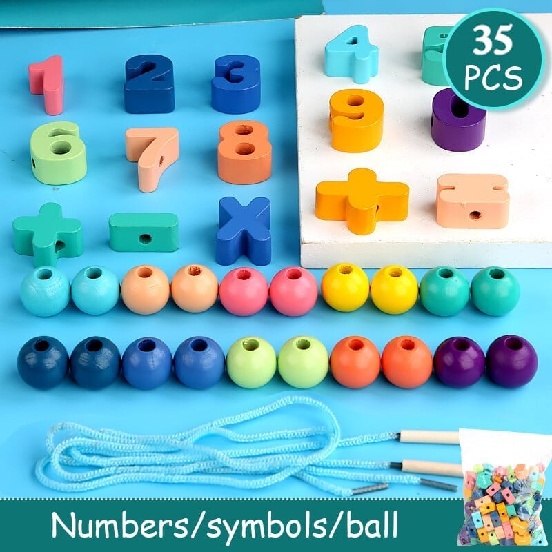 🎄 Promotion 49% OFF🎉 - Educational Lacing Beads