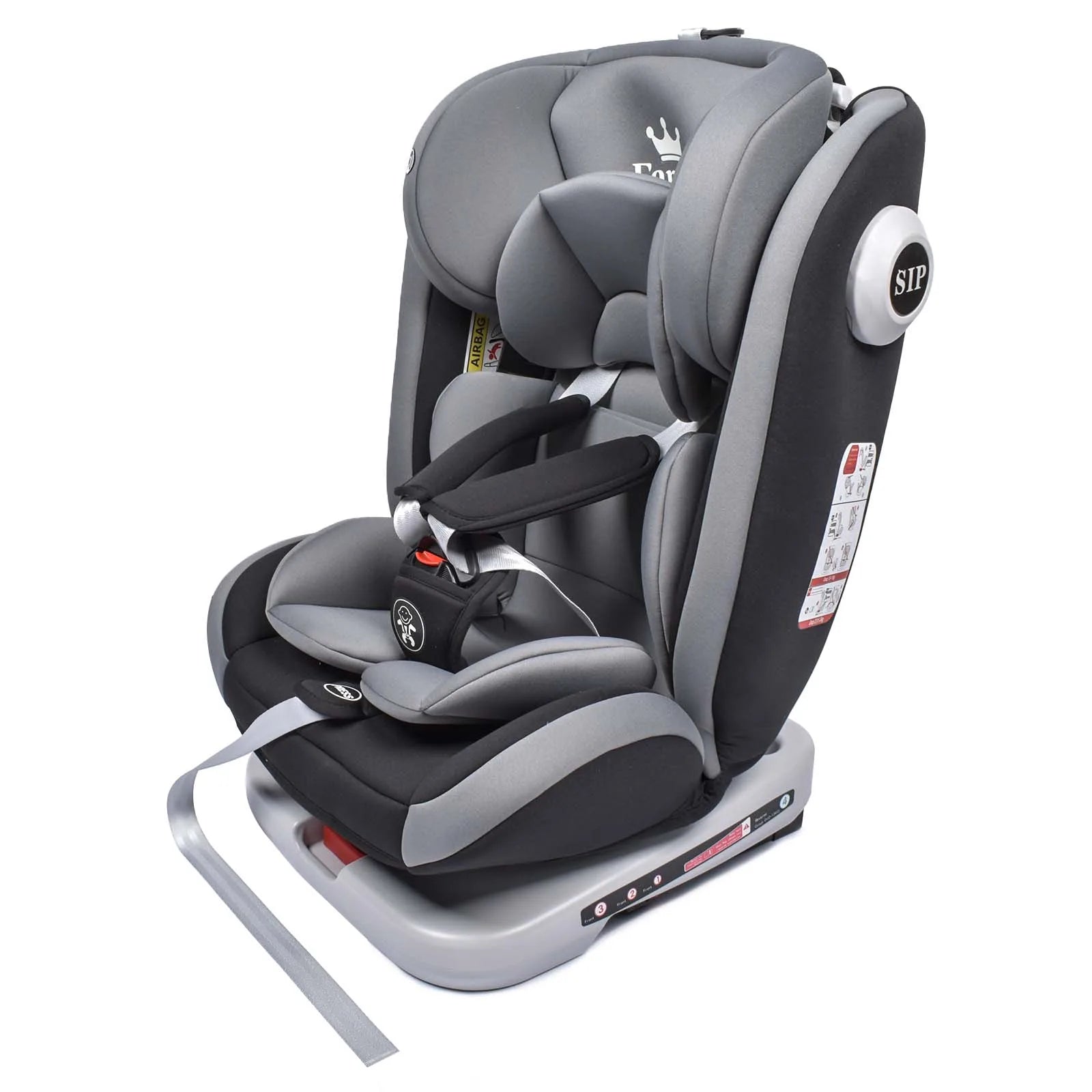 AP01 KL005 Child Seat 360° Baby Car Seat Rotatable ISOFIX ,ECE R44/04,9-36 kg/0-12 Years, 5-Point Safety Belt, Child Car Seat