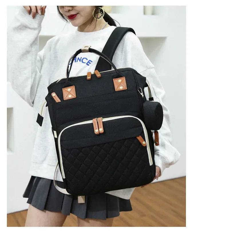 USB Mummy Bag Diaper Bag Baby Care Large Capacity Mom Backpack Mummy Maternity Wet Bags Waterproof Baby Pregnant Nappy Backpack