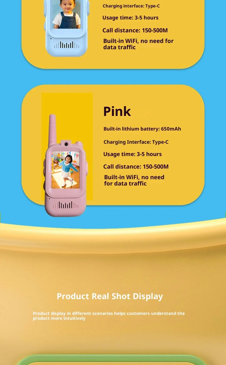 Dziecięcy krótkofalówka z kamerą – zabawa, bezpieczeństwo i komunikacja na duży zasięg