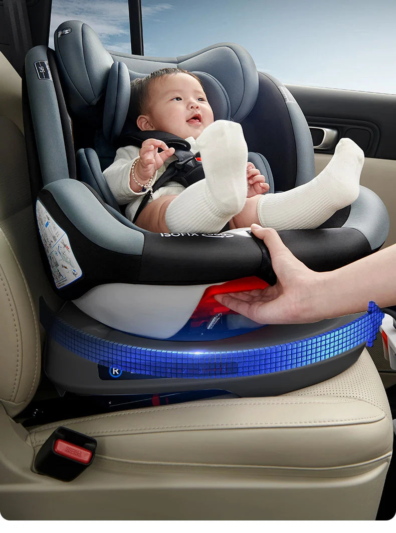 Baby car seat with ISOFIX for child safety seats with 5-point seat belt,Children's Car seat 360 ° rotating safety seat for 0-12
