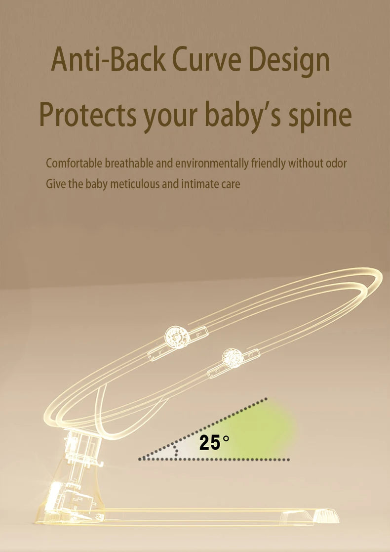 Baby Electric Rocking Chair Baby Cribs Baby Cradle Timer Various Rocking Modes Bluetooth Music Newborn Cradle Baby Hammock New