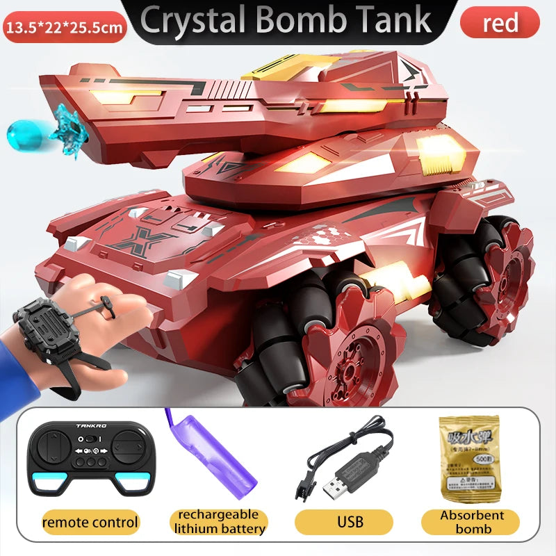 JJRC Q171 Rc Tank Gesture Sensing Children Toy Remote Controlled Vehicle Drift Combat launching Water Tank Model Toy