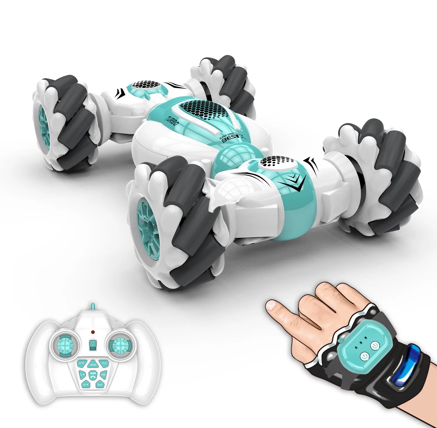 S-012 RC Stunt Car Remote Control Watch Gesture Sensor Electric Toy RC Drift Car 2.4GHz 4WD Rotation S012 kids Christmas gifts