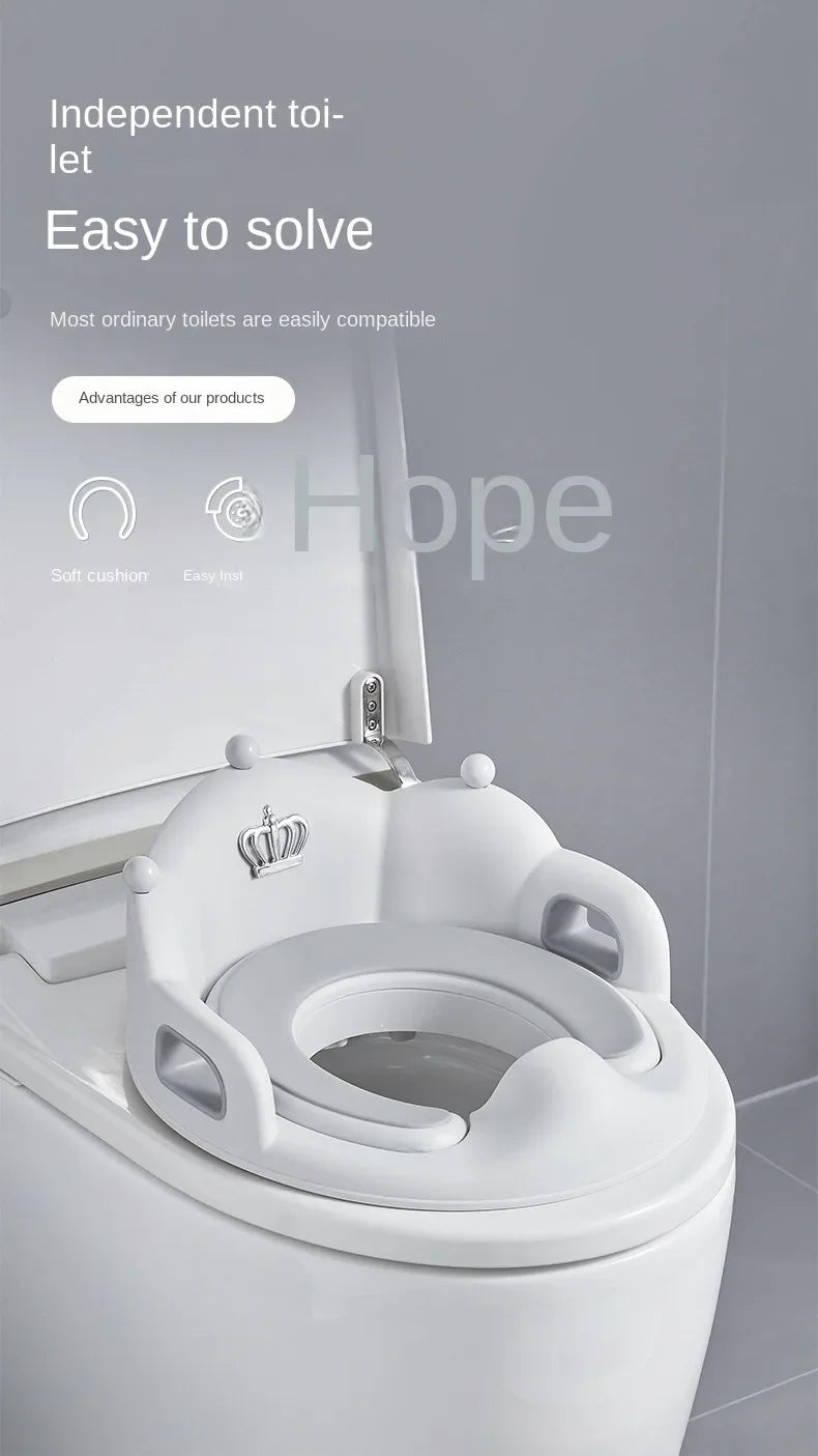 Baby and Child Toilet Seat Ring Female Baby and Little Boy Cushion Bedpan Cover Children's Toilet Household Auxiliary Toilet