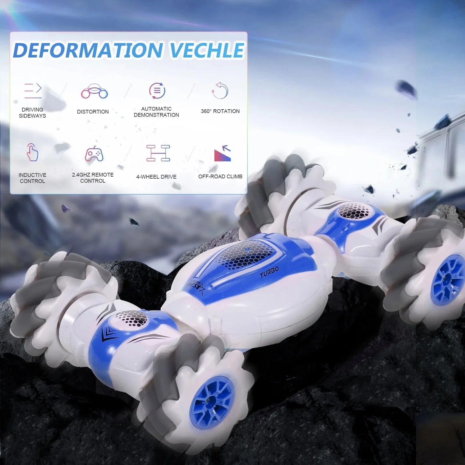 S-012 RC Stunt Car Remote Control Watch Gesture Sensor Electric Toy RC Drift Car 2.4GHz 4WD Rotation S012 kids Christmas gifts