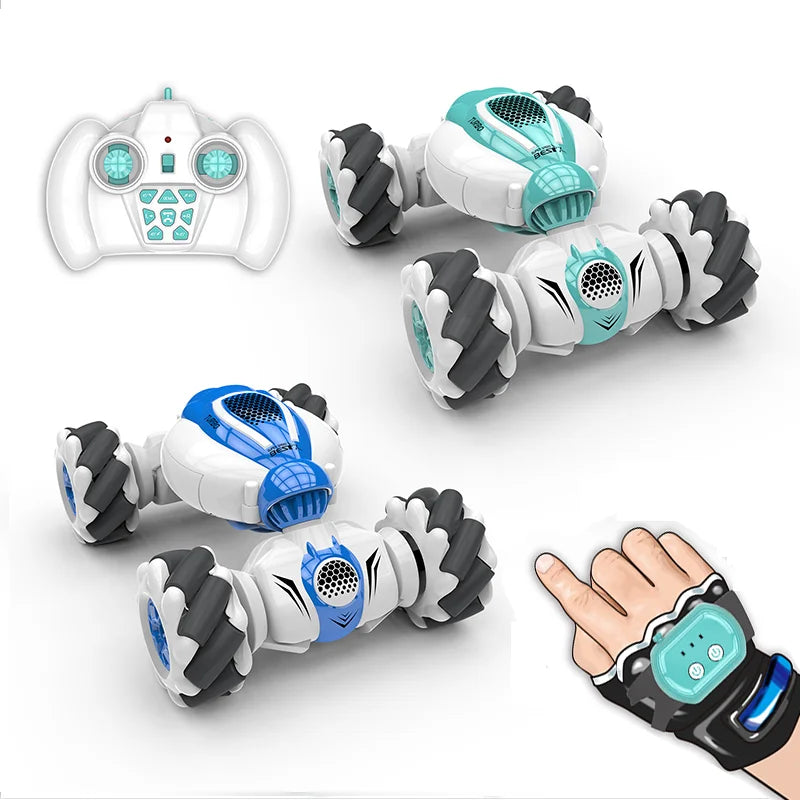 S-012 RC Stunt Car Remote Control Watch Gesture Sensor Electric Toy RC Drift Car 2.4GHz 4WD Rotation S012 kids Christmas gifts
