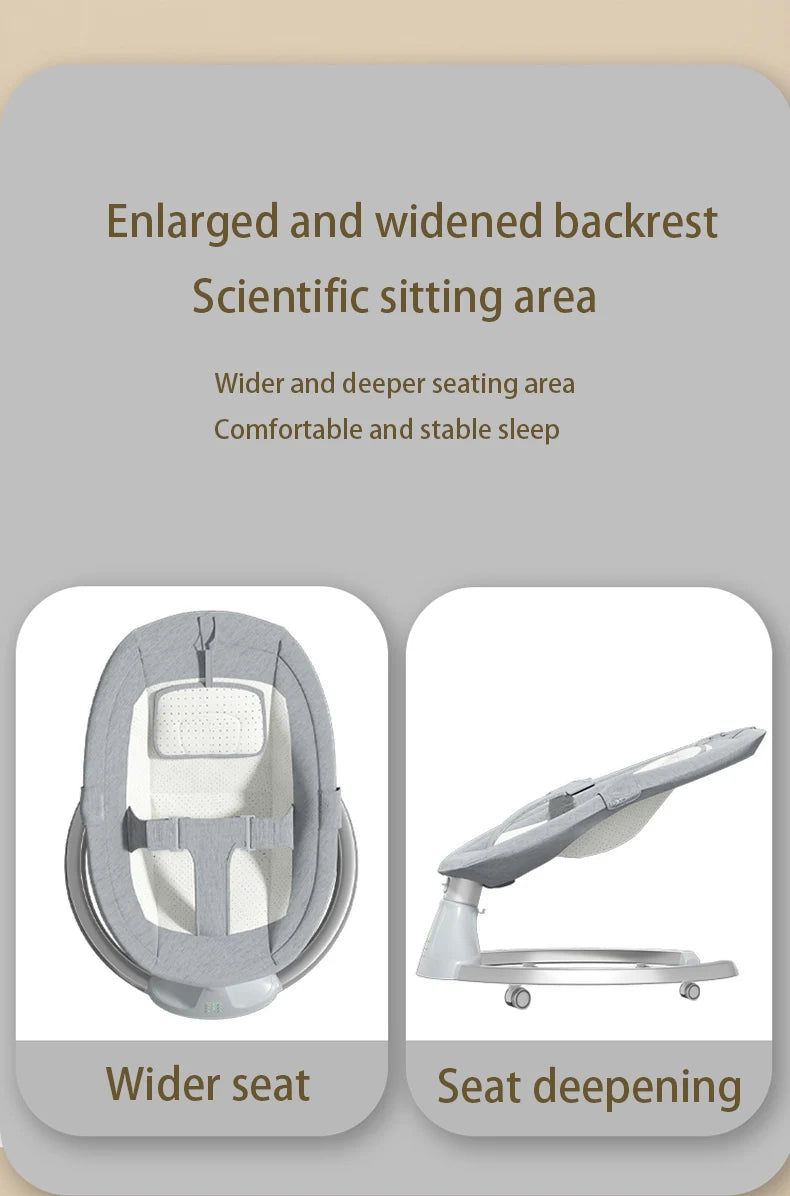 Baby Electric Rocking Chair Baby Cribs Baby Cradle Timer Various Rocking Modes Bluetooth Music Newborn Cradle Baby Hammock New