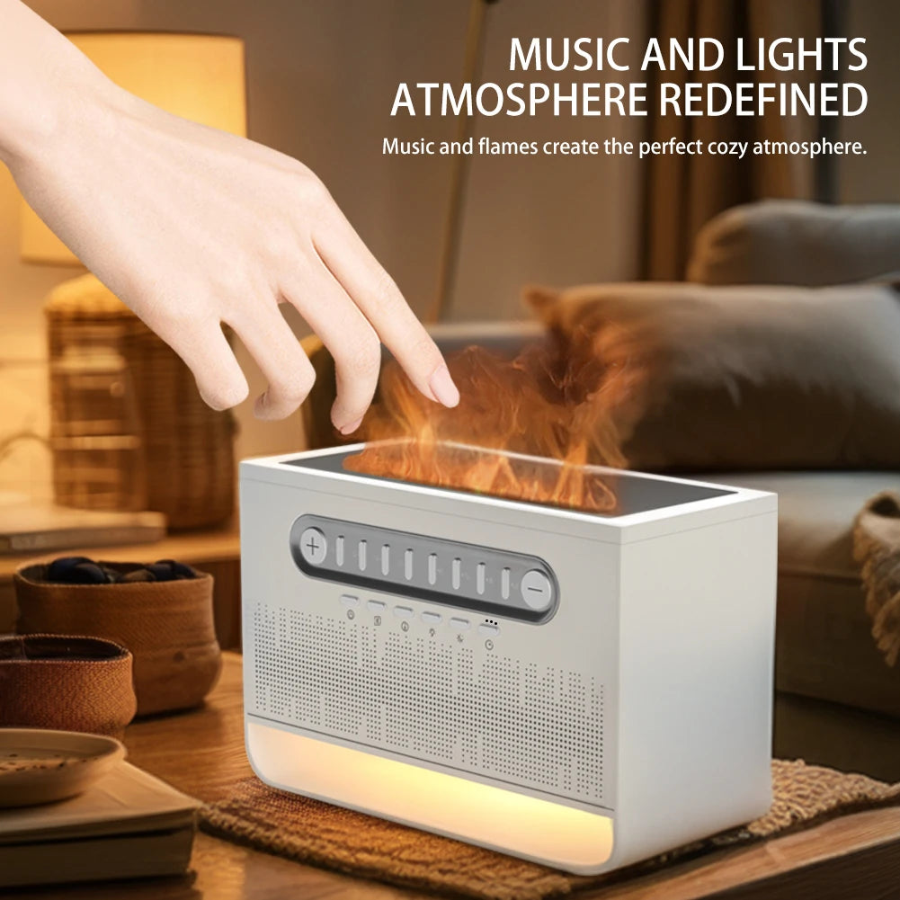 4 in 1 Bluetooth Speaker LED White Noise Speaker White Noise Sleep Aid Night Light with 8 Nature Sounds Aromatherapy Humidifier