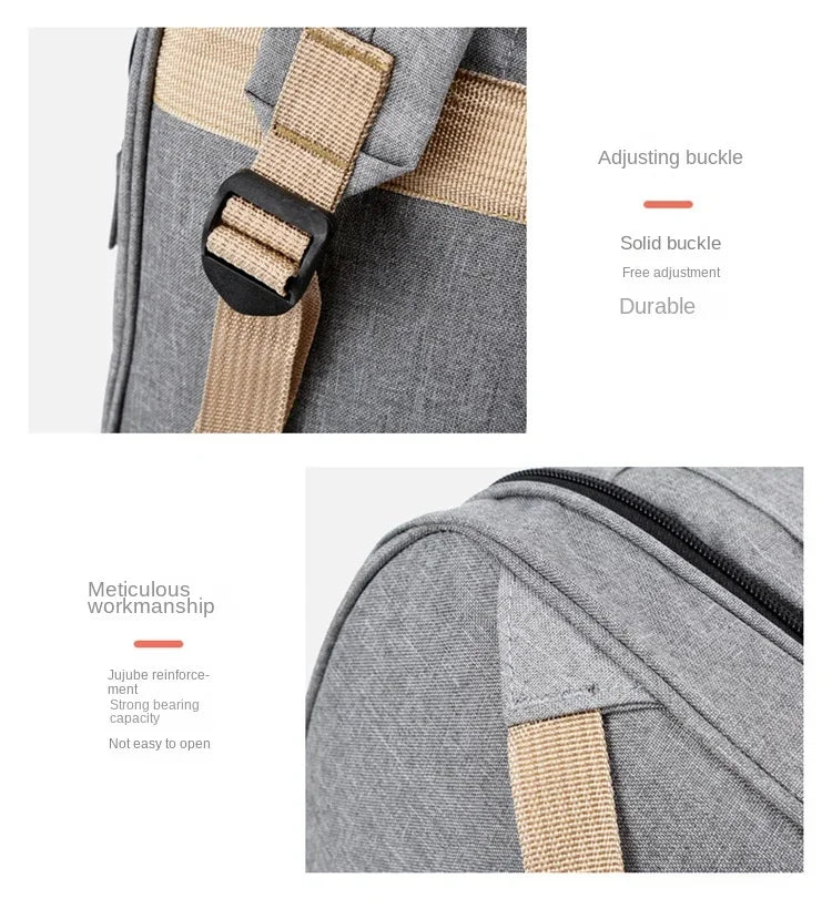 Mommy Diaper Bags Baby Bed Mother Large Capacity Nappy Milk Bottle Backpacks with Changing Mat Convenient Baby Nursing Bags