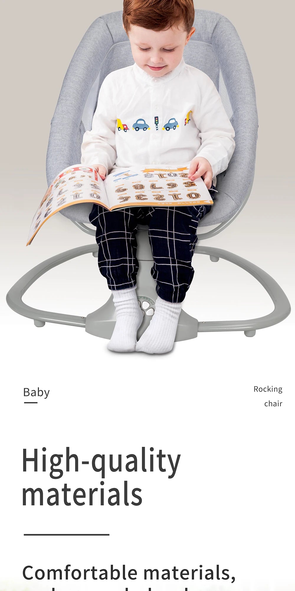 Baby Electric Rocking Chair Baby Cribs Baby Cradle Timer Various Rocking Modes Bluetooth Music Newborn Cradle Baby Hammock New