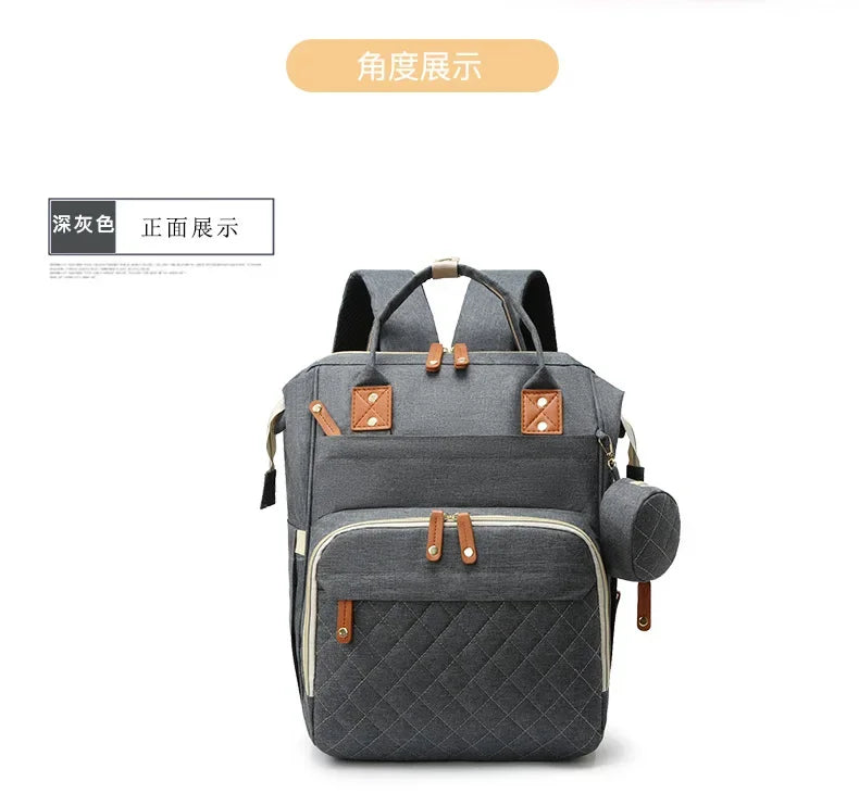 USB Mummy Bag Diaper Bag Baby Care Large Capacity Mom Backpack Mummy Maternity Wet Bags Waterproof Baby Pregnant Nappy Backpack