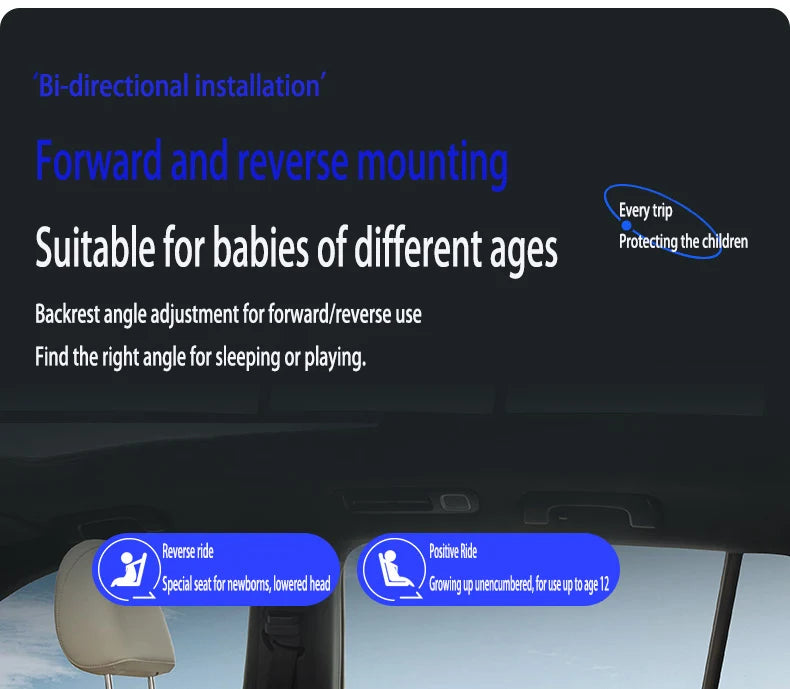 Baby car seat with ISOFIX for child safety seats with 5-point seat belt,Children's Car seat 360 ° rotating safety seat for 0-12