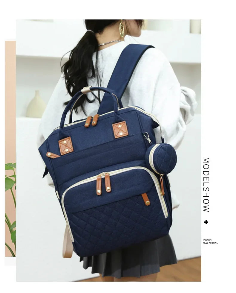 USB Mummy Bag Diaper Bag Baby Care Large Capacity Mom Backpack Mummy Maternity Wet Bags Waterproof Baby Pregnant Nappy Backpack