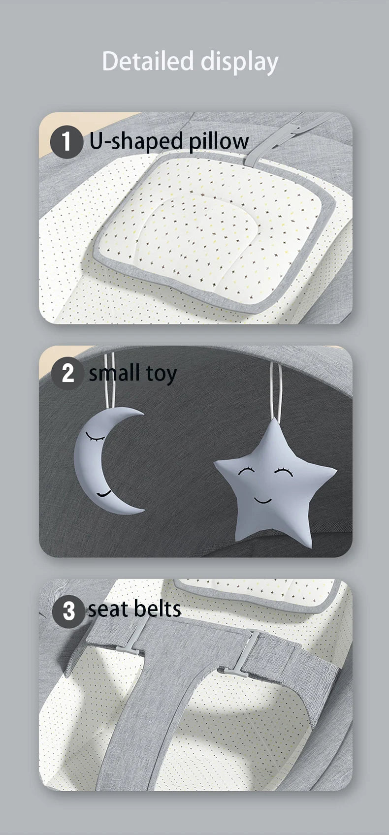 Baby Electric Rocking Chair Baby Cribs Baby Cradle Timer Various Rocking Modes Bluetooth Music Newborn Cradle Baby Hammock New