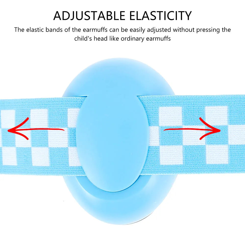 Baby Ear Protection for Babies Toddlers Elastic Noise Reduction Earmuffs Baby Headphones Against Hearing Damage Improves Sleep