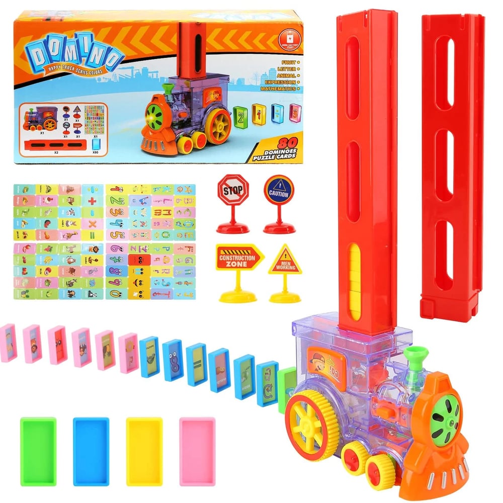 🔥 Promotion 40% OFF🔥🔥 - Dominoes Automatic Domino Train Educational Toy