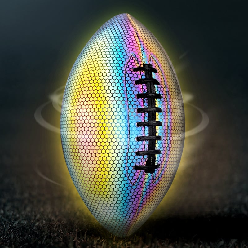 š„BIG SALE - 49% OFFš„Holographic Reflective Glowing Rugby Football and Basketball