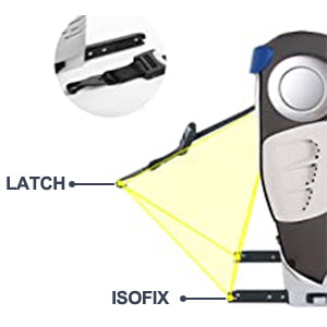 AP01 KL005 Child Seat 360° Baby Car Seat Rotatable ISOFIX ,ECE R44/04,9-36 kg/0-12 Years, 5-Point Safety Belt, Child Car Seat