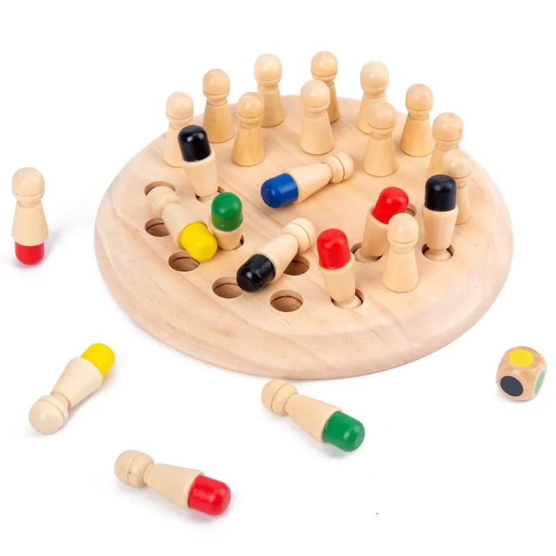 Wooden Memory Match Stick Chess Game