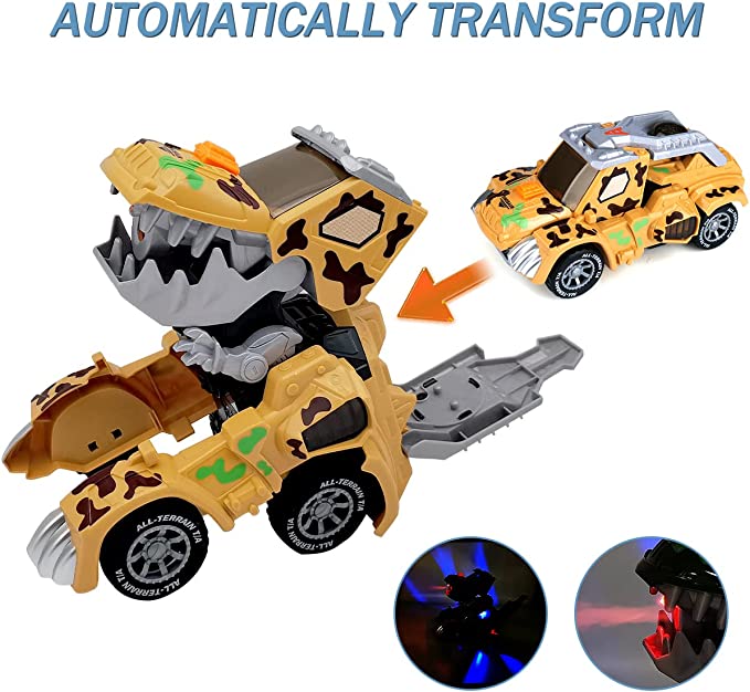 【  49% OFF】 🦖Automatic Dinosaur Car With Music And Led Light