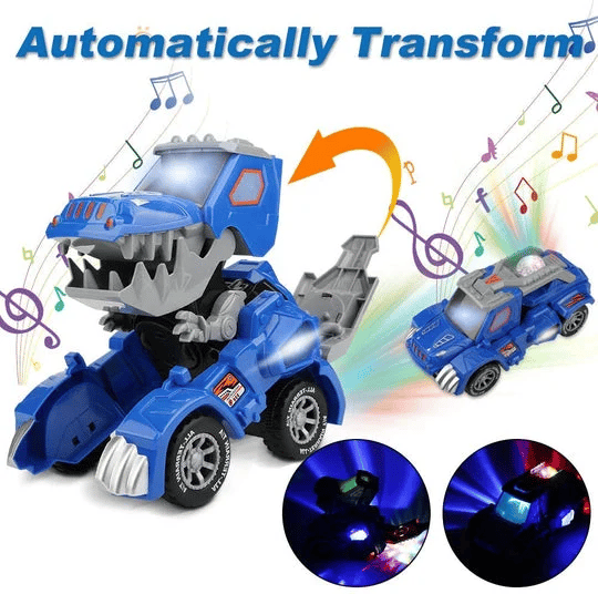 【  49% OFF】 🦖Automatic Dinosaur Car With Music And Led Light