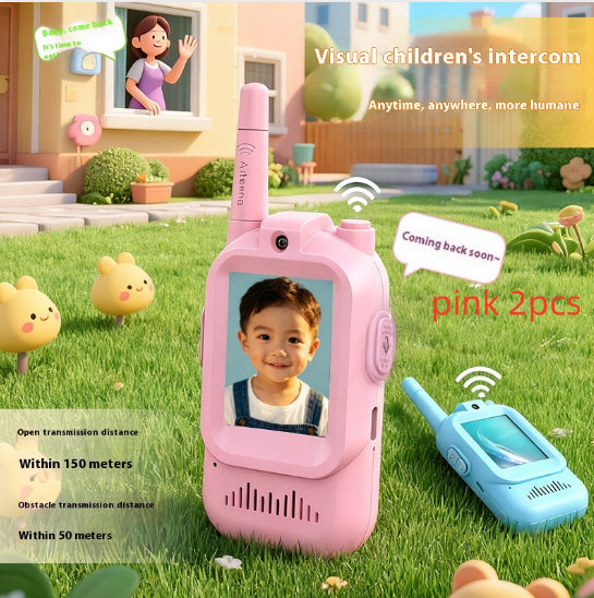 Mini Walkie Talkie Infantil met camera – 2 Unidades Recarregáveis
