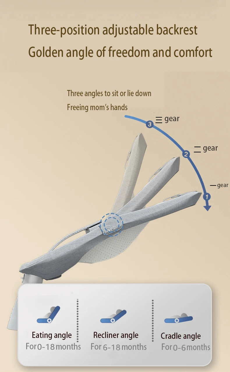 Baby Electric Rocking Chair Baby Cribs Baby Cradle Timer Various Rocking Modes Bluetooth Music Newborn Cradle Baby Hammock New