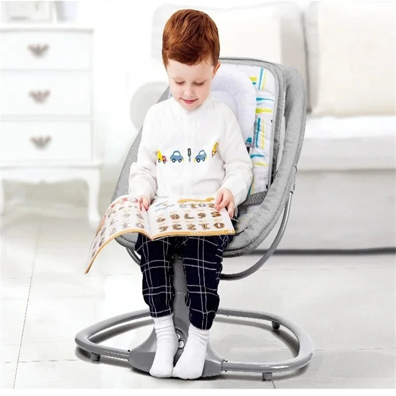Baby Electric Rocking Chair Baby Cribs Baby Cradle Timer Various Rocking Modes Bluetooth Music Newborn Cradle Baby Hammock New