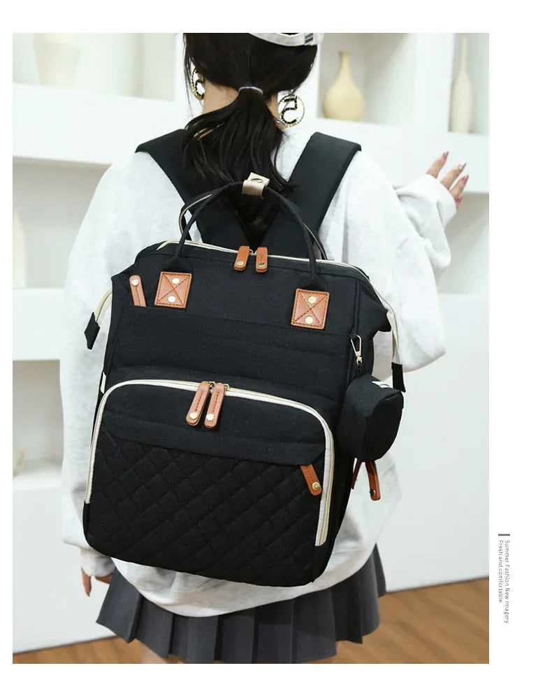 USB Mummy Bag Diaper Bag Baby Care Large Capacity Mom Backpack Mummy Maternity Wet Bags Waterproof Baby Pregnant Nappy Backpack