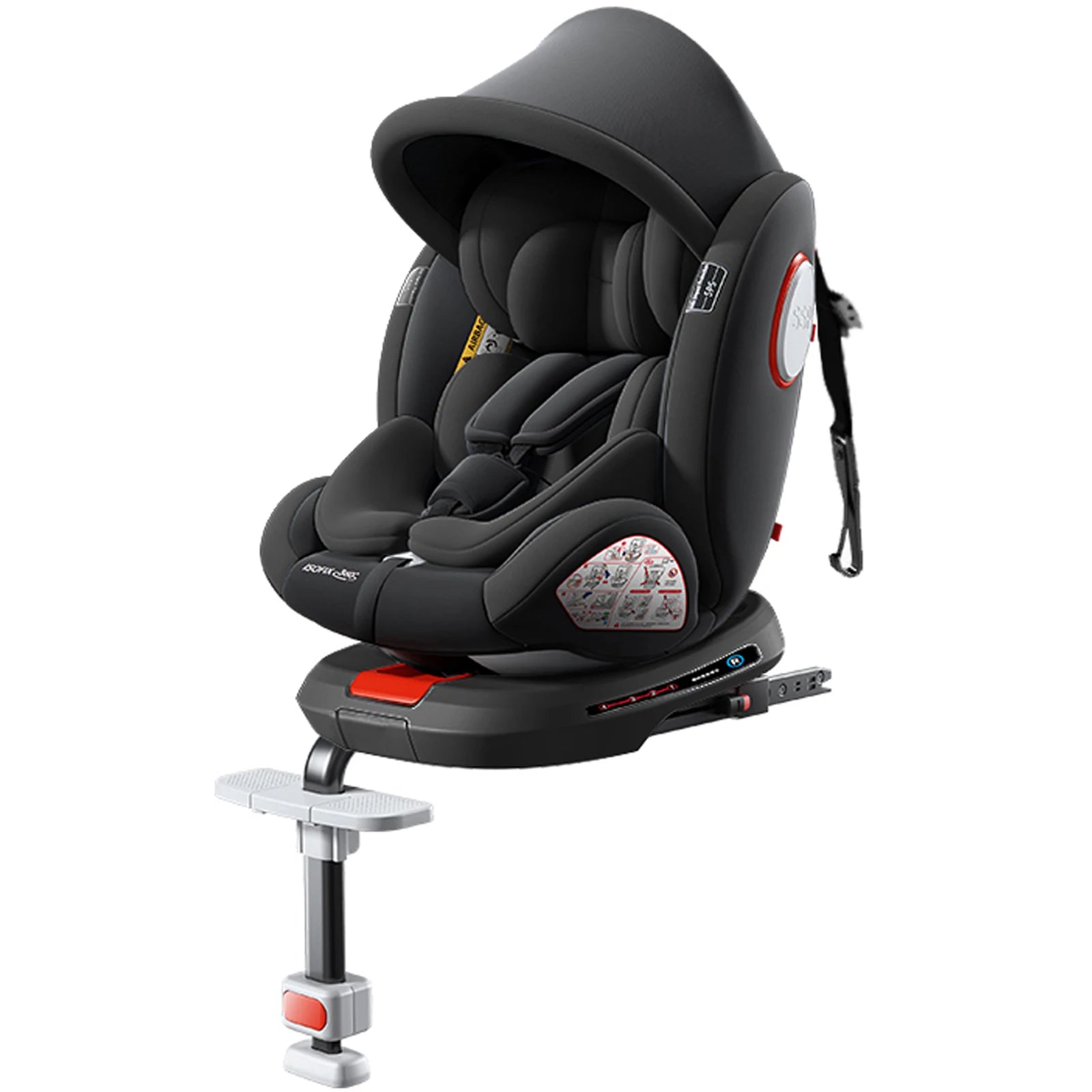 Baby car seat with ISOFIX for child safety seats with 5-point seat belt,Children's Car seat 360 ° rotating safety seat for 0-12