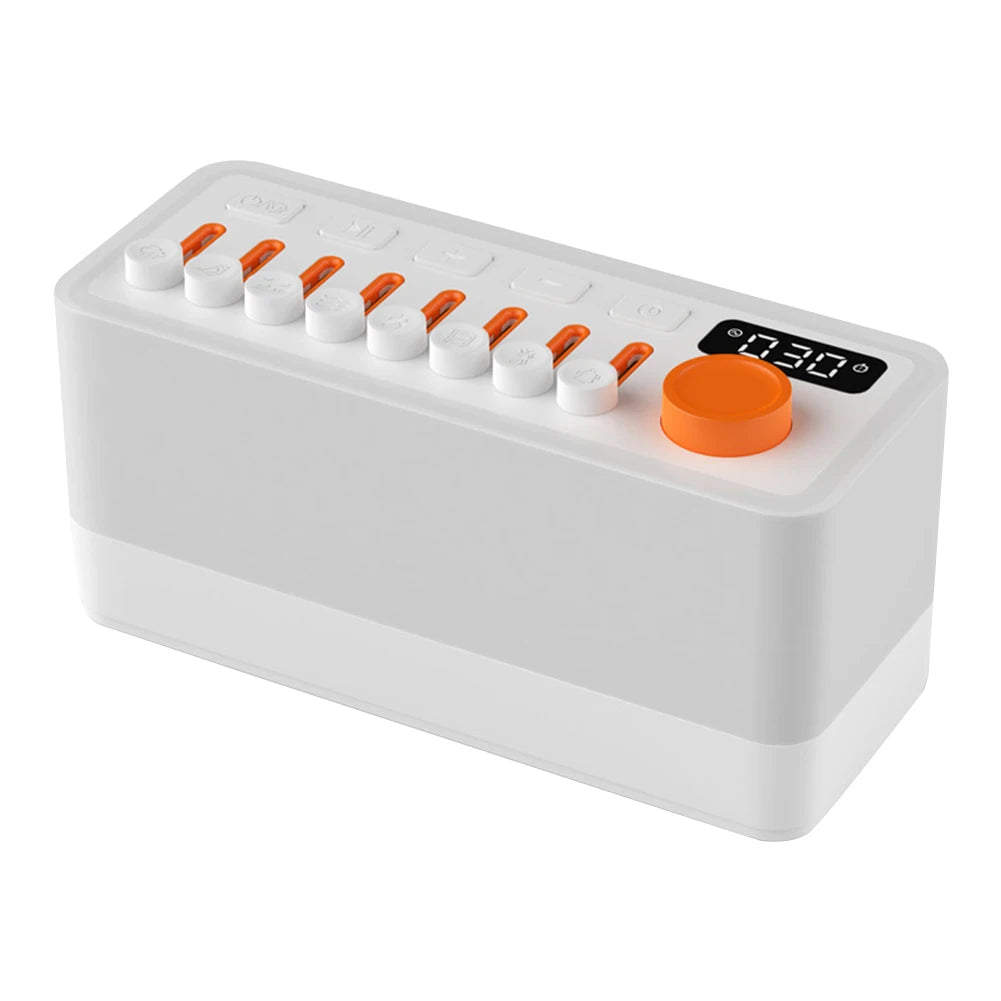 4 in 1 Bluetooth Speaker LED White Noise Speaker White Noise Sleep Aid Night Light with 8 Nature Sounds Aromatherapy Humidifier