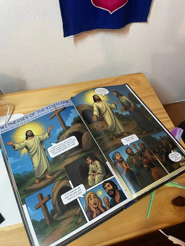 2025 New Comic Bible Action Illustration Gift Comic Book From Genesis To Revelation with Complete Christian G