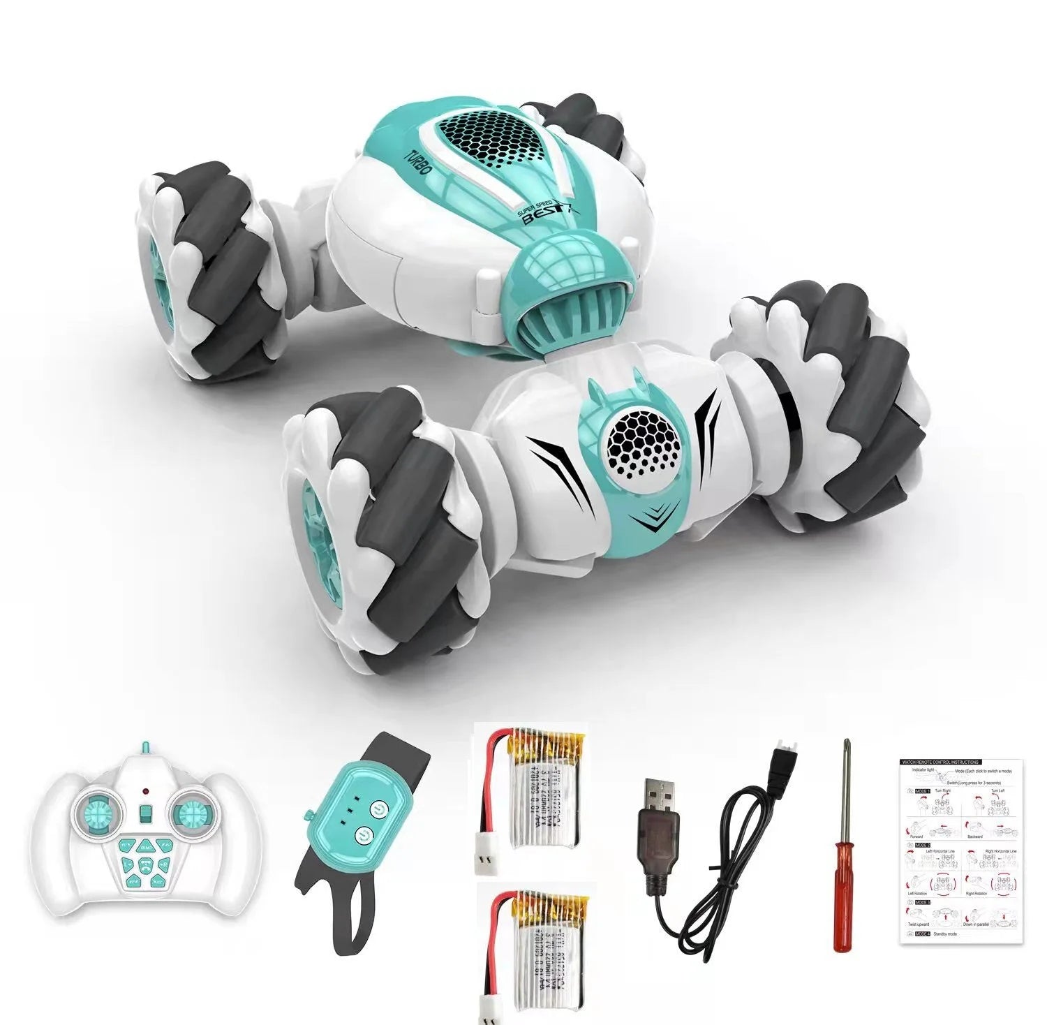 S-012 RC Stunt Car Remote Control Watch Gesture Sensor Electric Toy RC Drift Car 2.4GHz 4WD Rotation S012 kids Christmas gifts