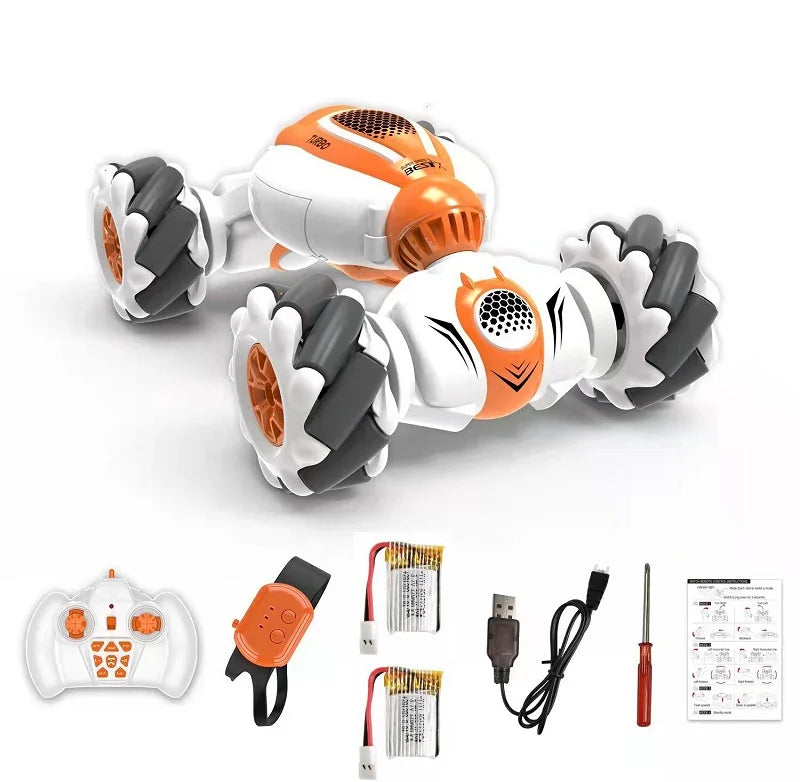 S-012 RC Stunt Car Remote Control Watch Gesture Sensor Electric Toy RC Drift Car 2.4GHz 4WD Rotation S012 kids Christmas gifts