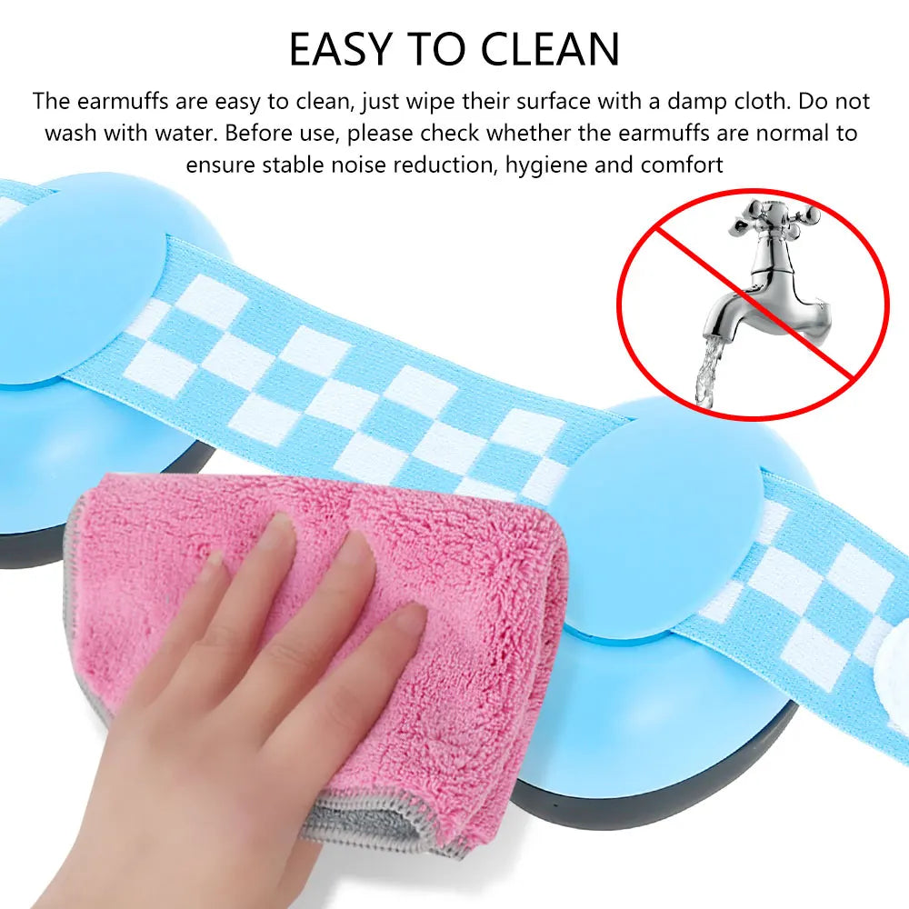 Baby Ear Protection for Babies Toddlers Elastic Noise Reduction Earmuffs Baby Headphones Against Hearing Damage Improves Sleep