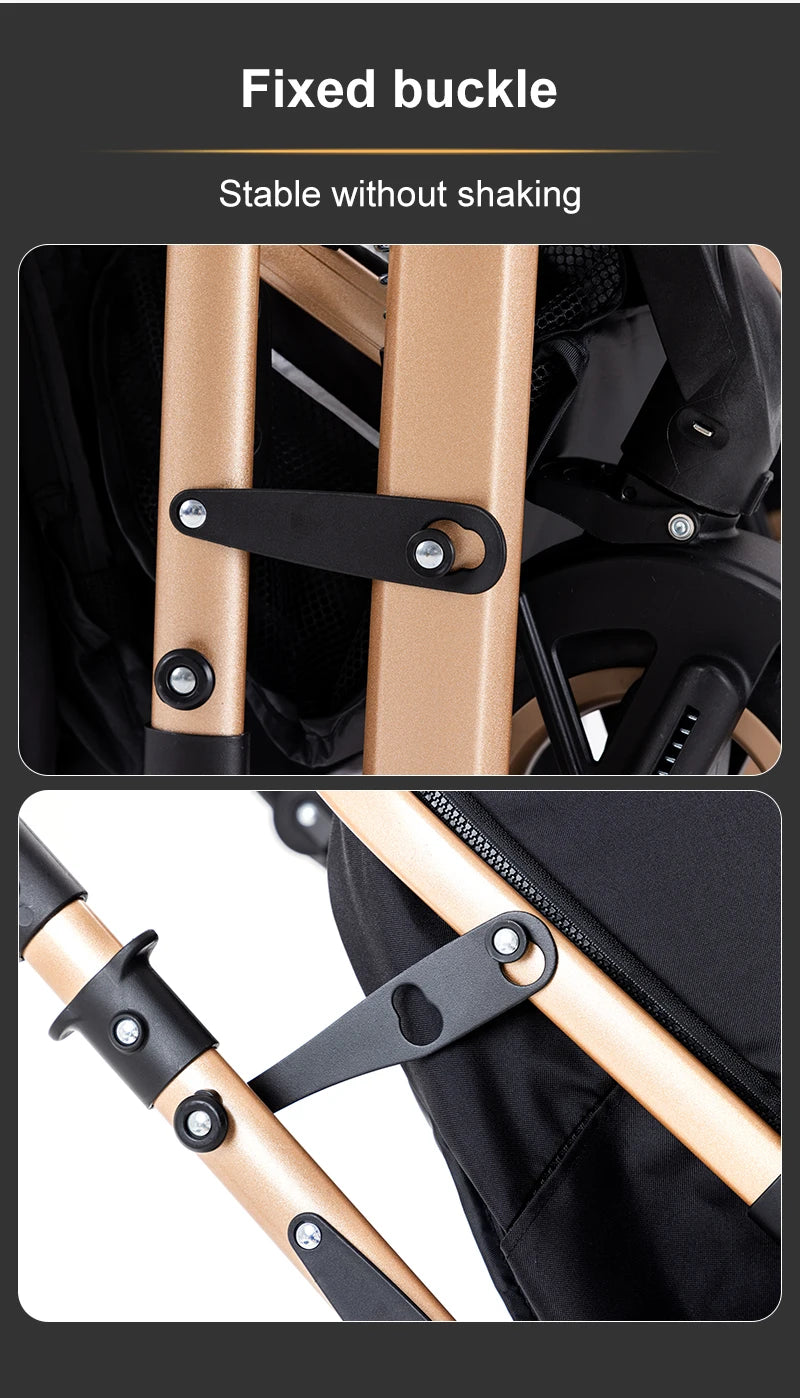 Compact 3-in-1 baby pushchair, infant car seat, portable infant travel system, lightweight pushchair, two-way pushchair