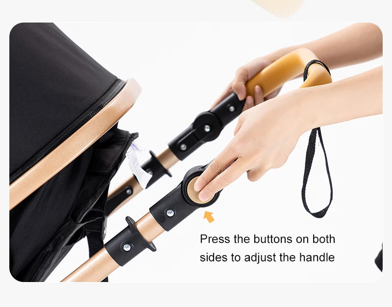 Compact 3-in-1 baby pushchair, infant car seat, portable infant travel system, lightweight pushchair, two-way pushchair