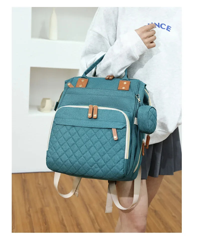 USB Mummy Bag Diaper Bag Baby Care Large Capacity Mom Backpack Mummy Maternity Wet Bags Waterproof Baby Pregnant Nappy Backpack