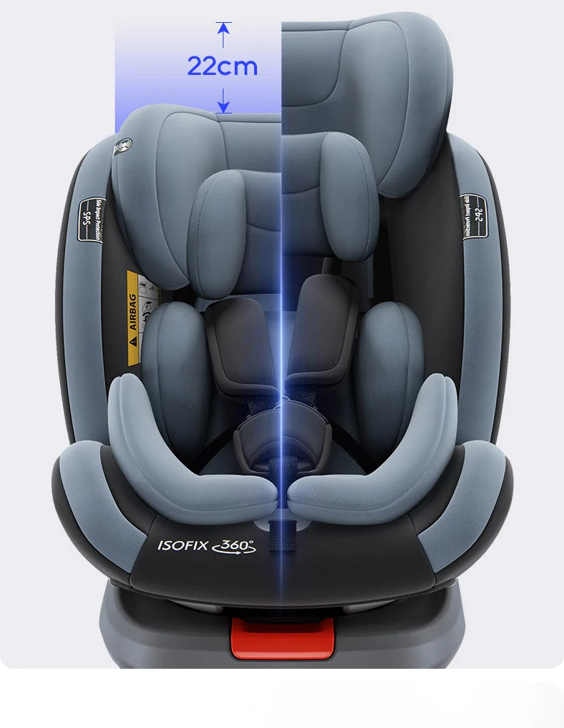 Baby car seat with ISOFIX for child safety seats with 5-point seat belt,Children's Car seat 360 ° rotating safety seat for 0-12