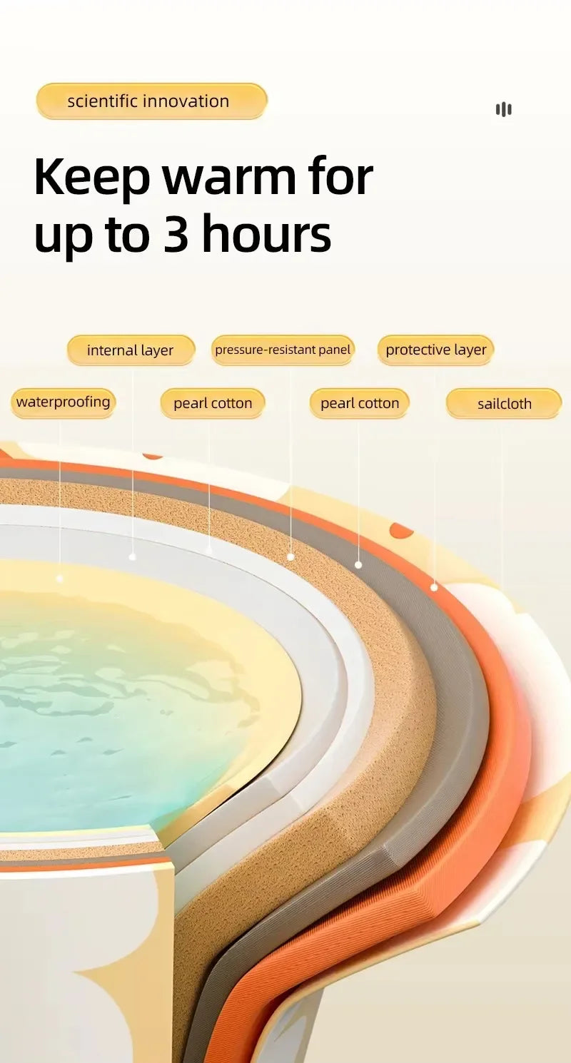 Factory direct foldable bath tub Thickened environment-friendly PVC bath tub Portable bathtub for children and adults