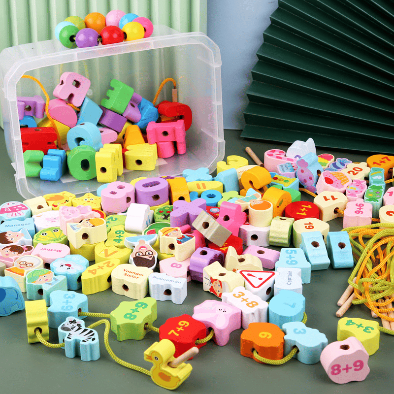 🎄  Promotion 49% OFF🎉 - Educational Lacing Beads