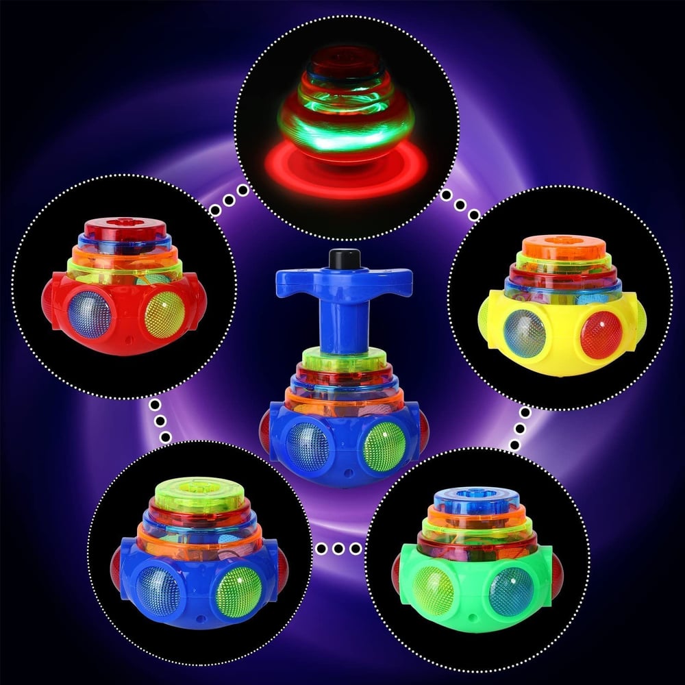 🔥BIG SALE - 47% OFF🔥 Music Flashing Spinners Toy With Launcher