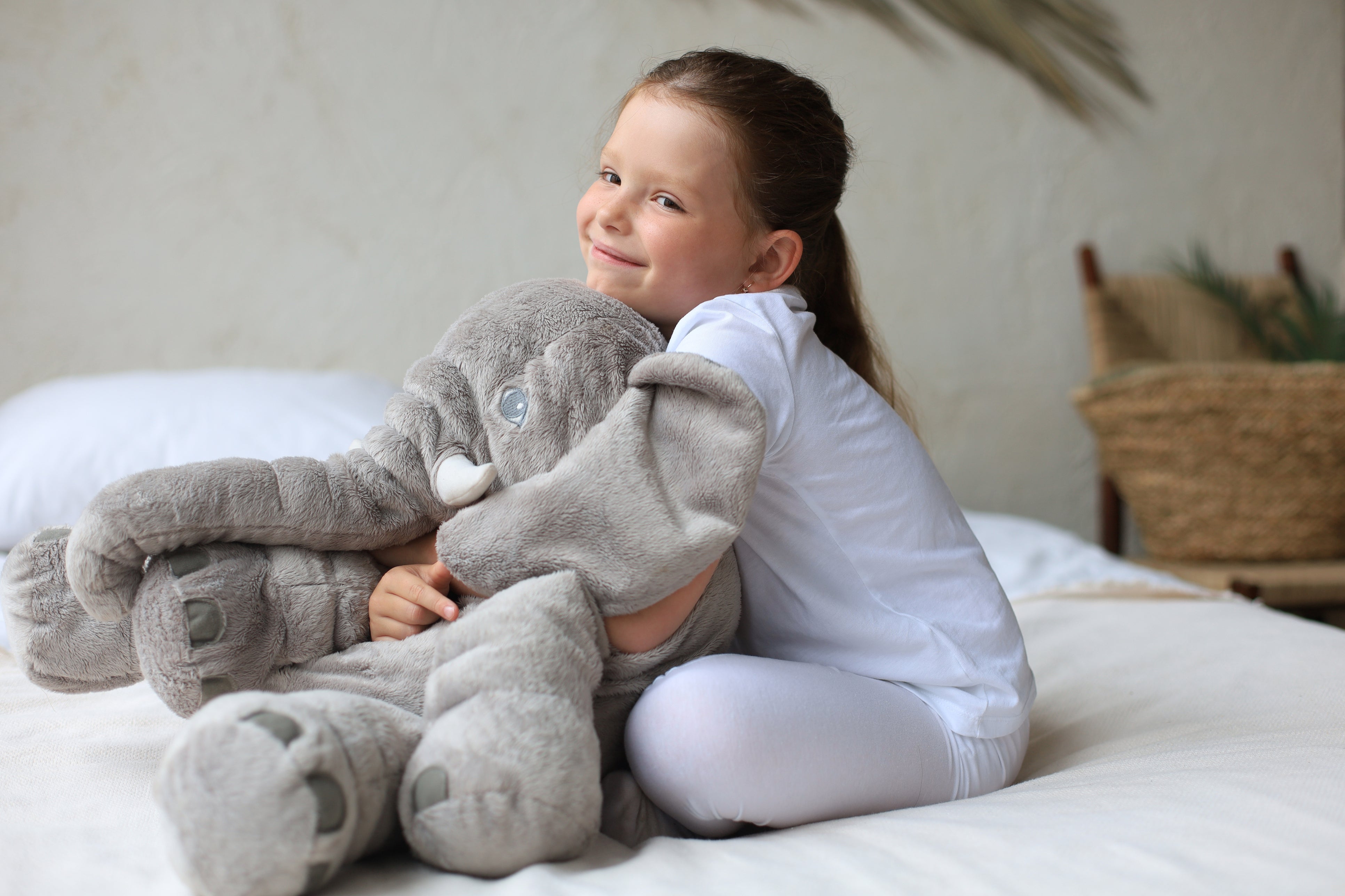 Cuddlephant™ Baby Elephant Pillow